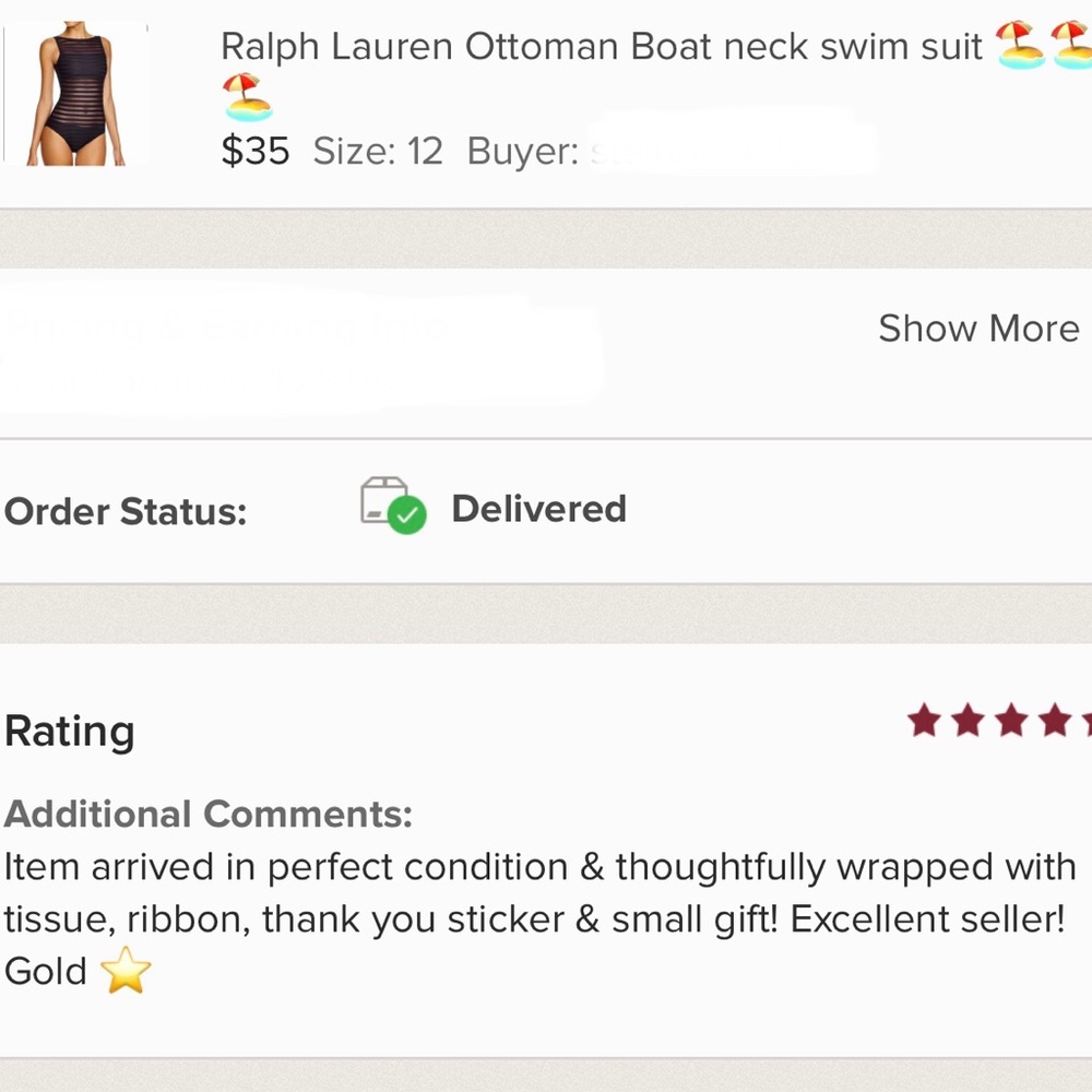 Ralph Lauren Ottoman Boat neck swim suit 🏖🏖🏖 - Picture 16 of 16